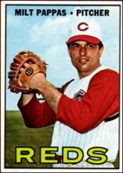 1967 Topps Baseball Cards      254     Milt Pappas